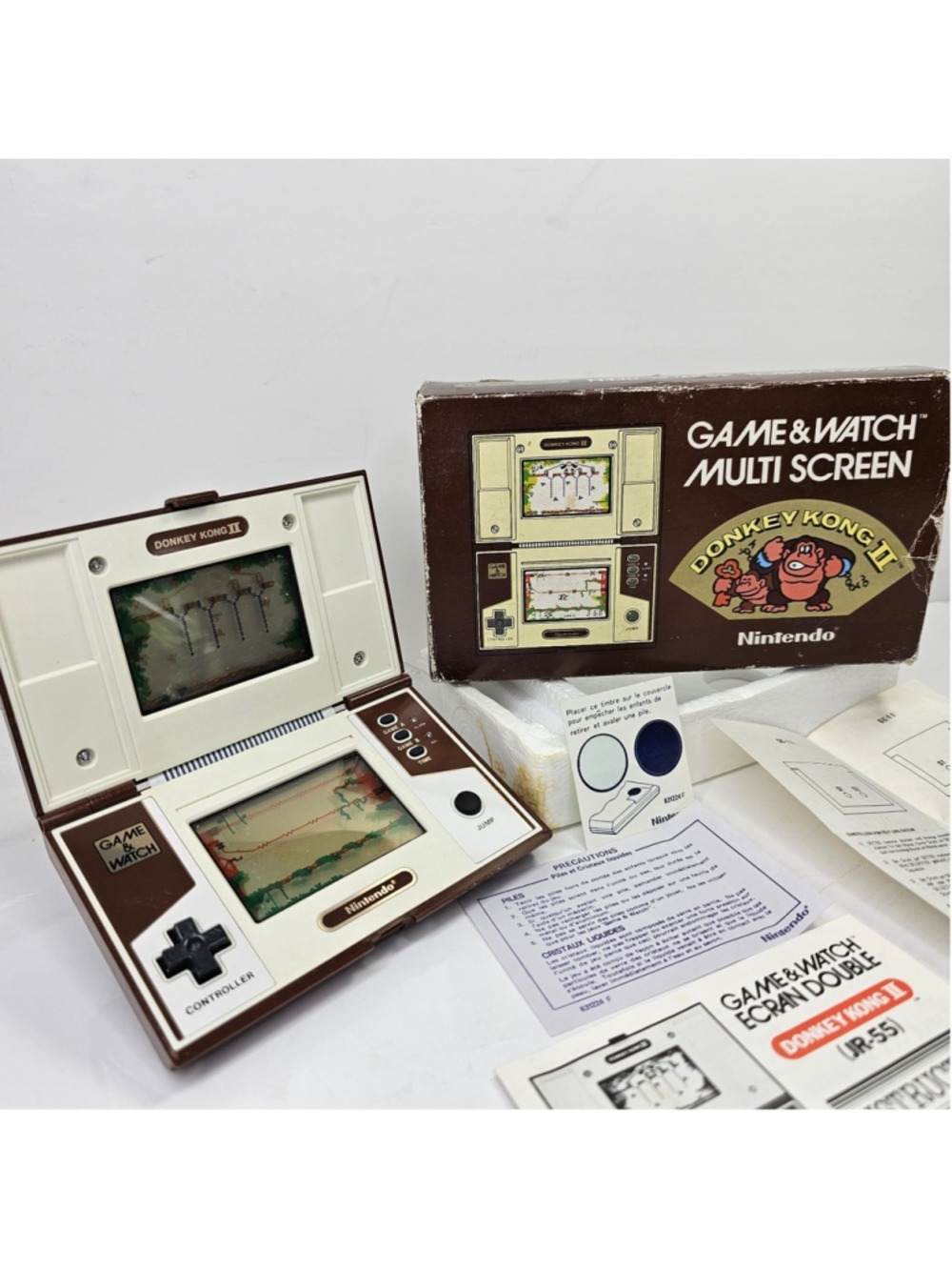 Nintendo Game & Watch Donkey Kong II JR-55 1983 WORKING with BOX